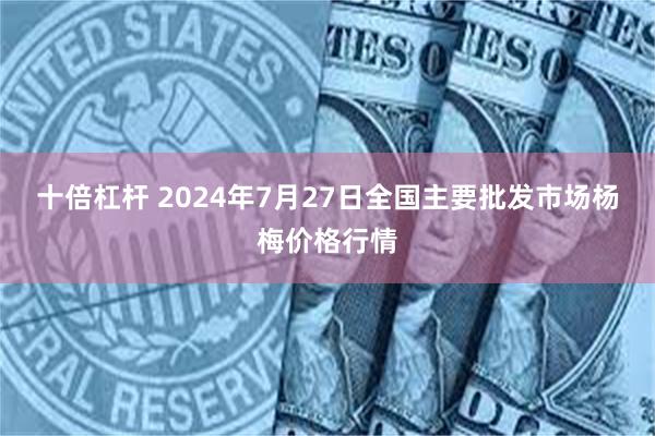 十倍杠杆 2024年7月27日全国主要批发市场杨梅价格行情