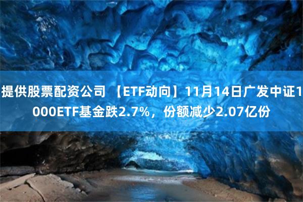 提供股票配资公司 【ETF动向】11月14日广发中证1000